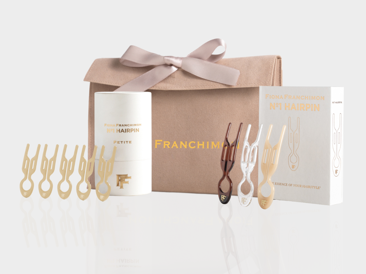 Nº1 HAIRPIN Value Set | Petite Champagnized 5x tube, London Collection & Beige Pouch