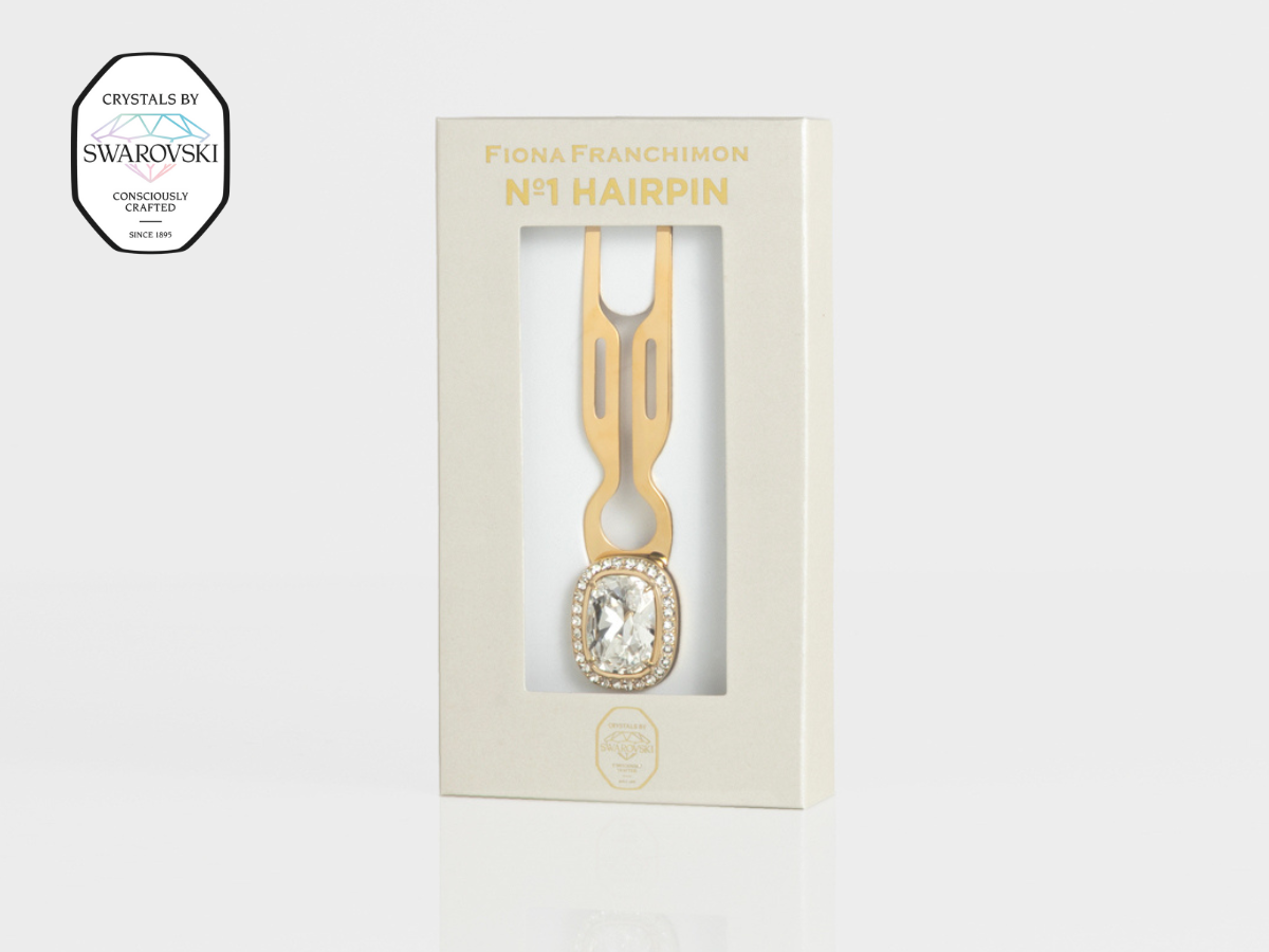 Nº1 Hairpin Pendant | with Swarovski® 10 Carat Crystal Halo Cut