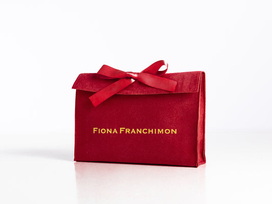 Fiona Franchimon Ruby Red Suede Pouch