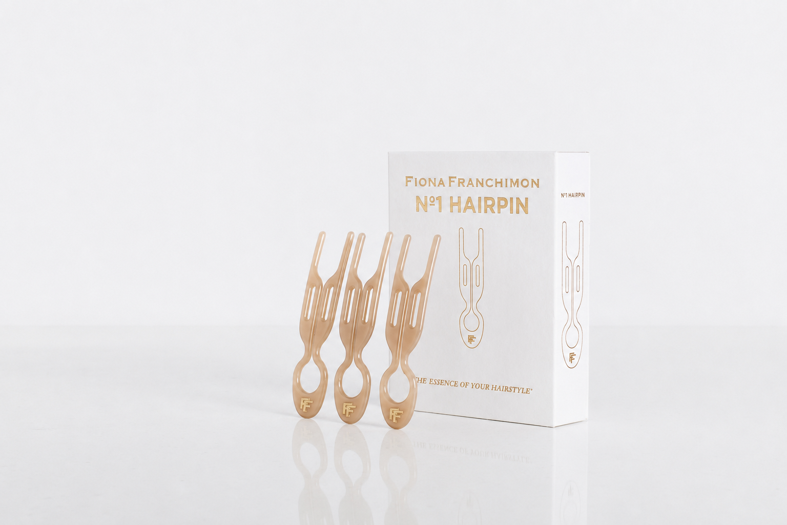 Nº 1 HAIRPIN | Soft Beige (3 or 5 per box) – Fiona Franchimon Nº 1 HAIRPIN | Soft Beige (3 or 5 per box) – Fiona Franchimon