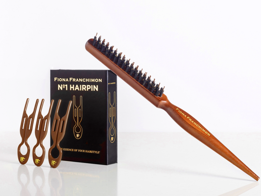 №1 Hairpin Volume Value Set | Mochaccino & Backcomb Hair Brush
