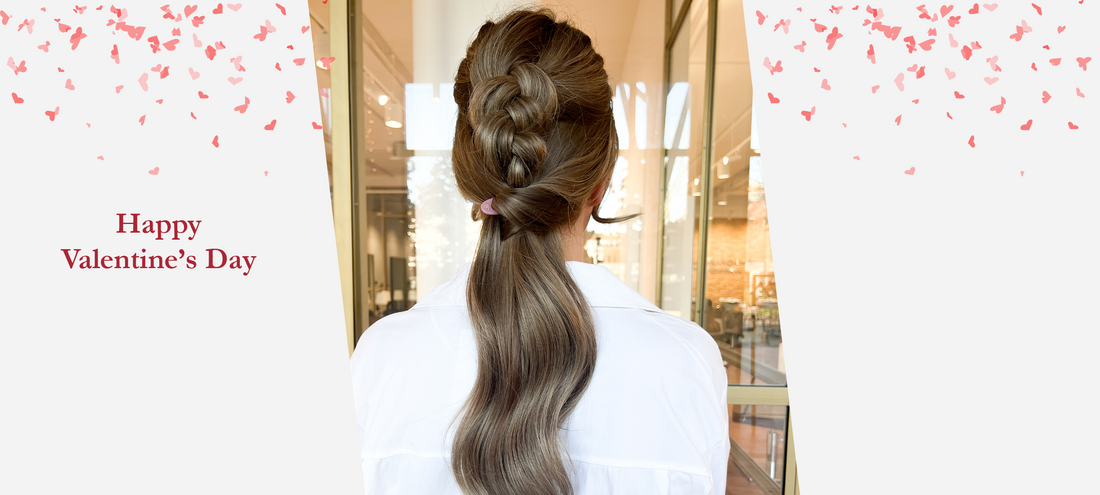 Romantic hairstyle for Valentine's Day