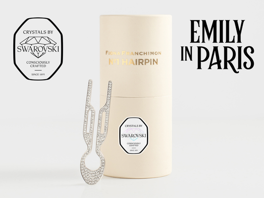 Nº1 HAIRPIN Steel with Swarovski® Crystals | White Gold Finish