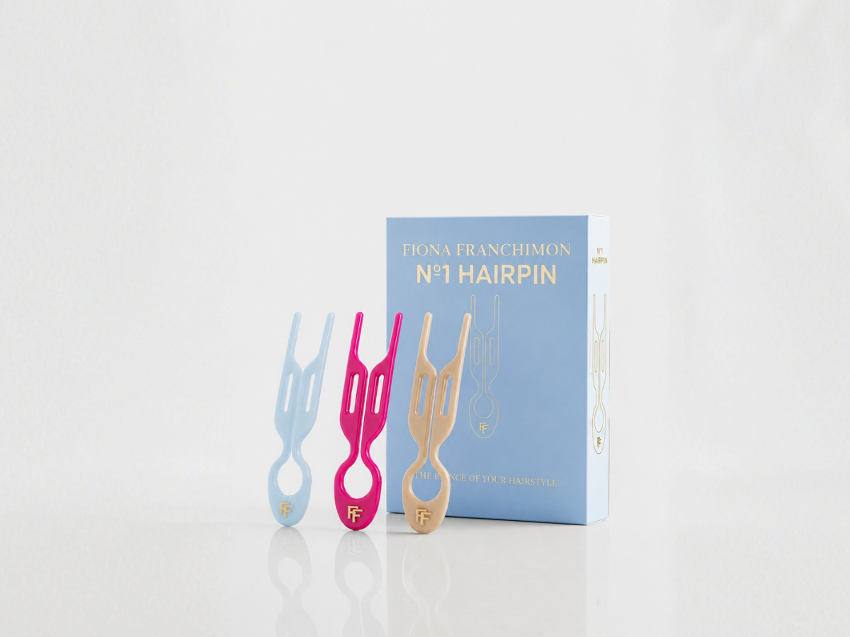 Nº 1 HAIRPIN | Fiona's Favorite Collection| Set Sky Blue, Soft Beige and Strawberry Pink