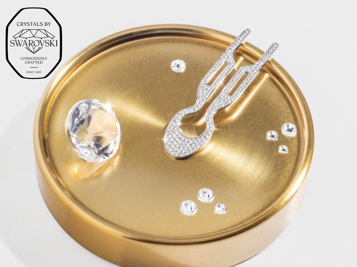 Nº1 HAIRPIN Steel with Swarovski® Crystals | White Gold Nº1 HAIRPIN Steel with Swarovski® Crystals | White Gold
