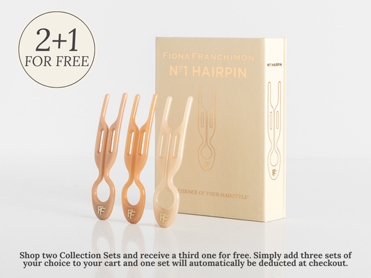 Nº 1 HAIRPIN | Paris Collection | Soft Beige, Satin Sand & Smooth Caramel
