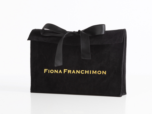 ‍Fiona Franchimon Black Suede Pouch (100% off)