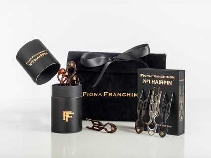 Nº1 HAIRPIN Value Set | Brown 5x tube, New York Collection & Fiona Franchimon Pouch