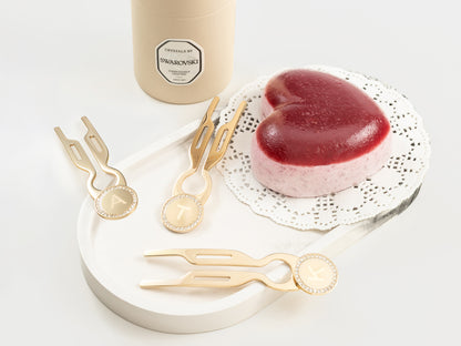 Nº1 HAIRPIN Steel with Swarovski | Name Initial