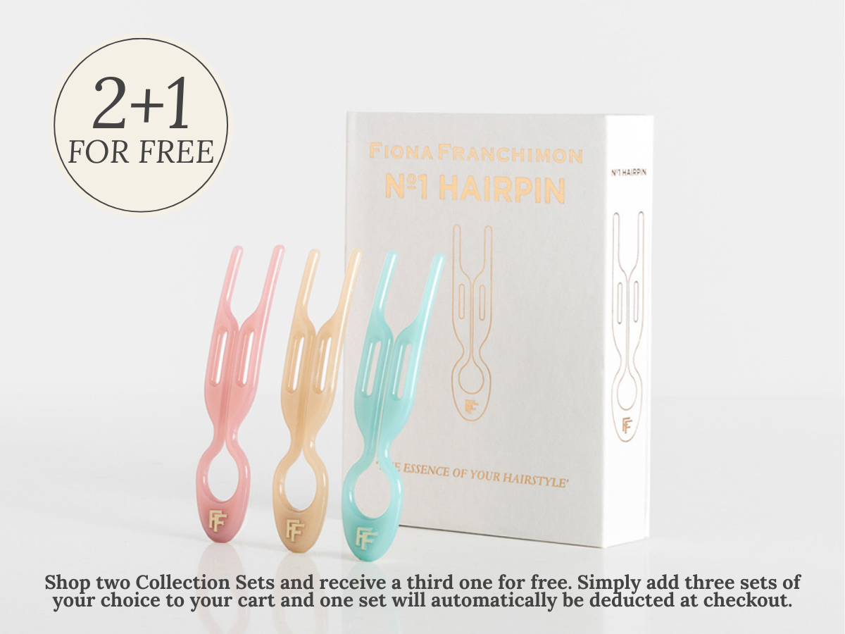 Nº 1 HAIRPIN | Miami Collection | Seashell Pink, Soft Beige and Tantalizing Blue