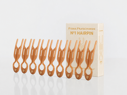Nº 1 HAIRPIN | Smooth Caramel (3 or 5 per box) – Fiona Franchimon