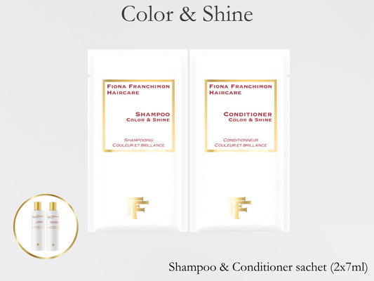 Color & Shine Shampoo and conditioner sachet set | 2x 7ML