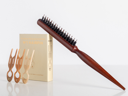 №1 Hairpin Volume Value Set | Paris Collection & Backcomb Hair Brush