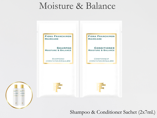 Moisture & Balance Shampoo and conditioner sachet set | 2x 7ML