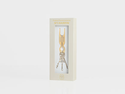 Nº1 Hairpin Pendant | Triple Strand with Swarovski® | Yellow Gold Finish