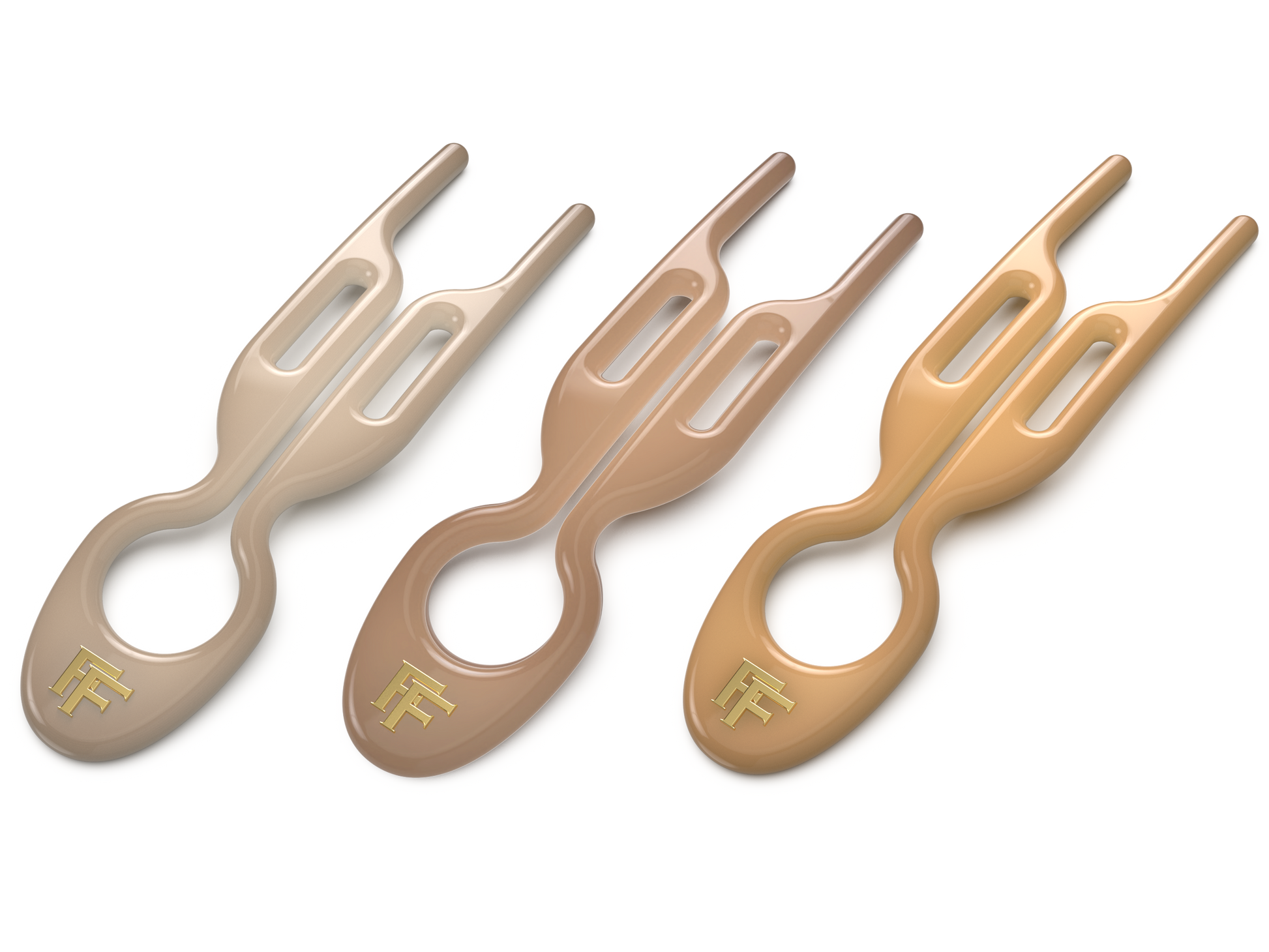 Nº 1 HAIRPIN | Paris Collection | Soft Beige, Satin Sand & Smooth Nº 1 HAIRPIN | Paris Collection | Soft Beige, Satin Sand & Smooth