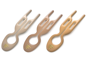 
            
                Load image into Gallery viewer, Nº 1 HAIRPIN | Paris Collection | Soft Beige, Satin Sand &amp;amp; Smooth Caramel
            
        