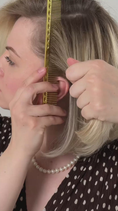 Nº1 HAIRPIN PETITE Steel | White Gold finish (2 per box)