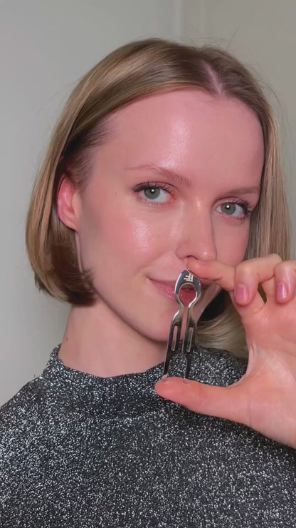 Nº1 HAIRPIN PETITE Steel | White Gold finish (2 per box)