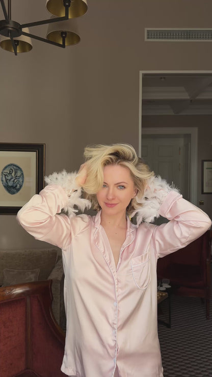 Nº1 HAIRPIN Steel Pink Crystal Solitaire | Yellow Gold Finish