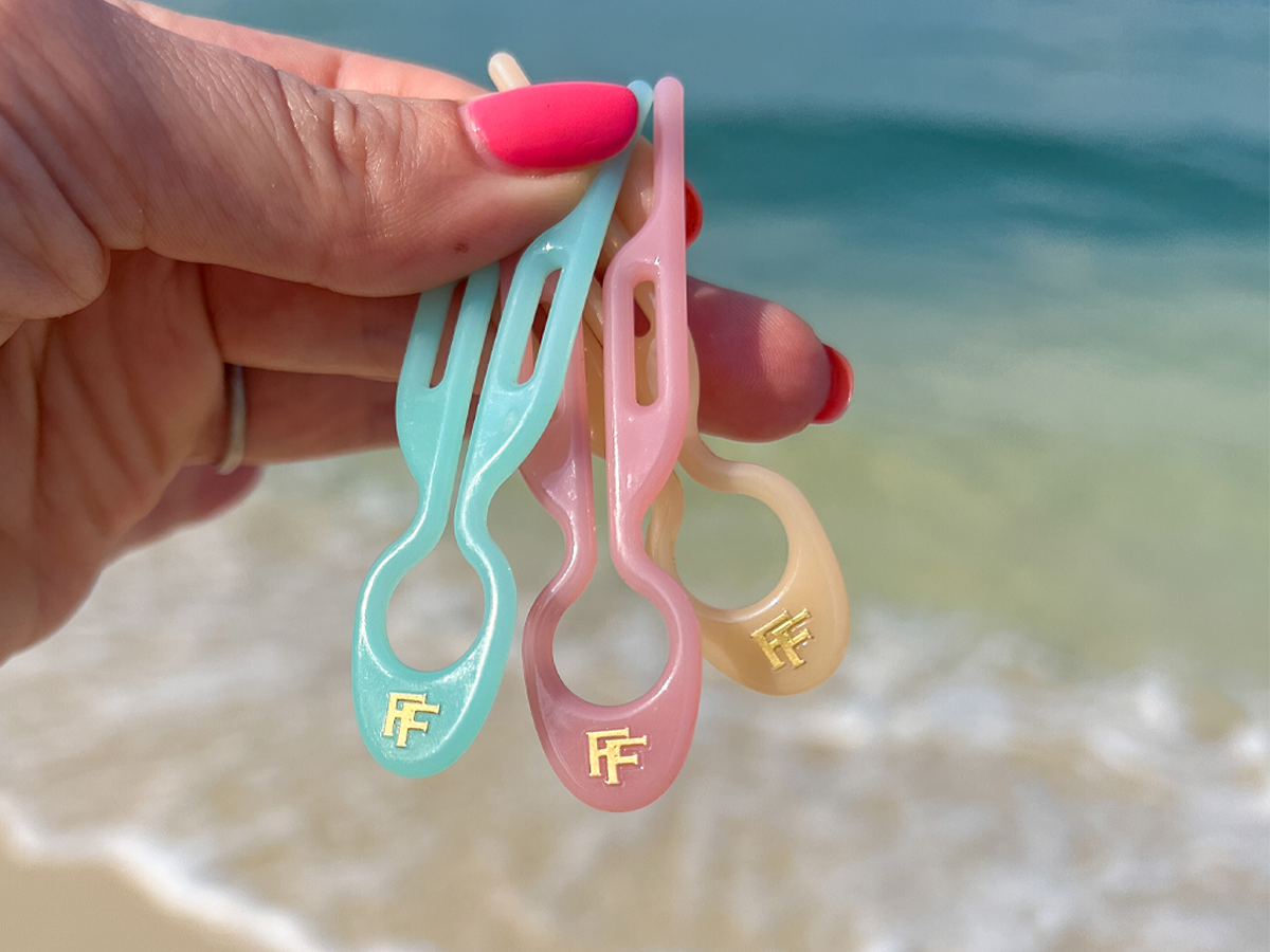 Nº 1 HAIRPIN | Miami Collection | Seashell Pink, Soft Beige and Tantal ...