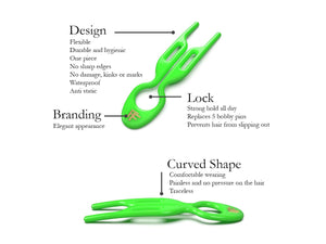 
            
                Load image into Gallery viewer, Nº 1 HAIRPIN | Apple Green (3 per box)
            
        