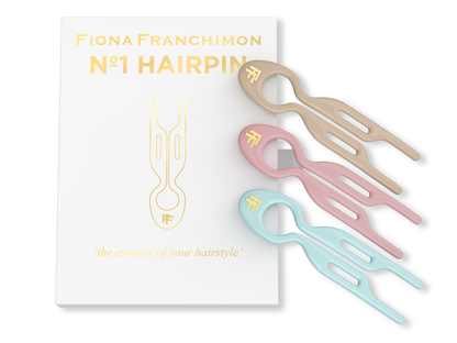 Nº 1 HAIRPIN | Miami Collection | Seashell Pink, Soft Beige and Tantalizing Blue